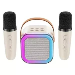 미니노래방기계 세트 반주기 차량용 이동식 가정용 미디어 화이트 싱글오트밀