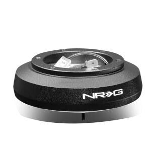 NRG 이노베이션스 NRG-SRK-122H 스티어링 휠 퀵 릴리스 쇼트 허브 어댑터 6 X 70mm 볼트 패턴, 경적 및 턴 시그널 유지, 블랙 바디