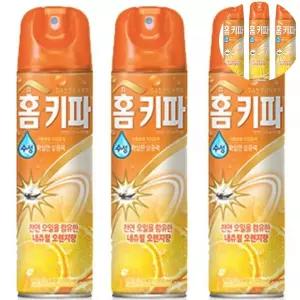 벌레약 홈키파 오렌지향 수성 모기 스프레이 해충퇴치 3개