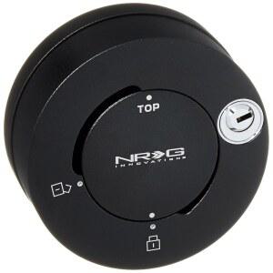 NRG 이노베이션스 NRG-SRK-101MB 6홀 패턴 스타일 스티어링 휠 퀵 릴리스 숏 허브 어댑터, 마운트 볼트, 매트 블랙 바디 포함