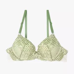 [하프클럽/예스]예스 DP02 그린패턴 여성 와이어브라 YSWBZA05