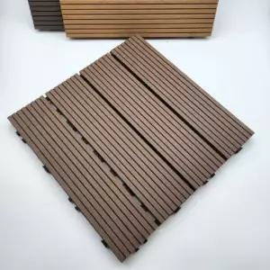 데크타일 우드st 베란다 바닥 초코브라운 조립식 바닥재 데크타일 베란다데크타일