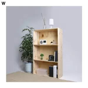 삼나무와이드 DIY3단책장 고급