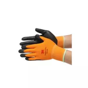 3m 남성 물류 작업 맨손같은 컴포트그립 BNR코팅 장갑 L 주황 노가다 계산대