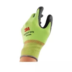 3m 남성 택배 물류 작업 맨손같은 컴포트그립 BNR코팅 장갑 L 그린 공장 노가다