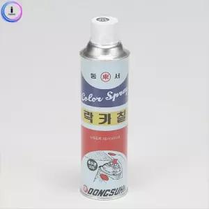 동서 간편 뿌리는 페인트 건조빠른 스프레이 락카 검정무광420ml diy자재 라카