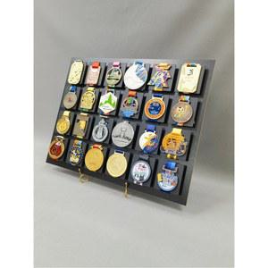 메달보관함 6개 스테인리스 액자 전시관 행잉 2x3 메달 31cm 2장 스탠드 액자형