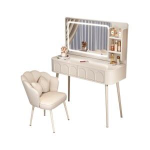 공주화장대 블랙의자 화이트 학생 주니어화장대 드레서 초등학생화장대