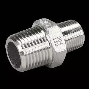 [콩심팥심]스텐부속 나사식 이경니플 15X10 파이프고정브라켓 각파이프연결