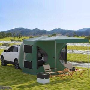 차박텐트 카라반 오토 차박 어닝텐트 자동차 계절 레일 지붕 상품 카키 브라켓 카쉘터