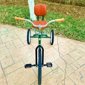 접이식 3륜자전거 빈티지 성인 세발 장바구니 레저 휴대용 폴딩