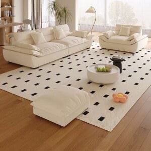 심플 3인용 4인 거실쇼파 넓은쇼파 르꼬르뷔지에 소파 3인승 사무실 심플하고 곡선