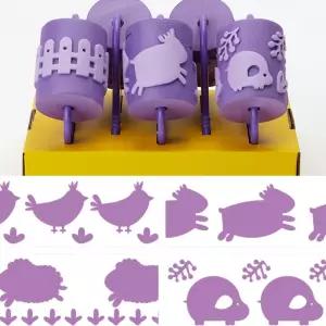 어린이집 미술놀이 롤러 농장 페인팅 생일선물 창의적 스탬프