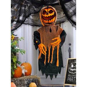 70cm 매달린 해골 할로윈 인테리어 방탈출 사진참조 램프 빛나는 꾸미기 마녀