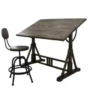 대형 원목 제도용 우드슬랩 드로잉 제도판 다이닝 드로잉테이블 작업대 투명 책상