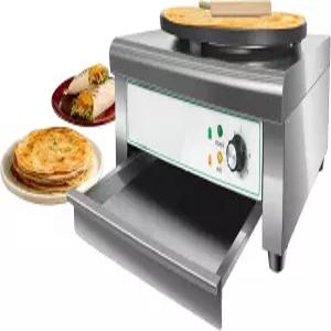 BNDHKR 15.7인치 원형 전기 그릴 및 크레이프 메이커 조리대 팬케이크 오븐 토르티야 상업용/가정용 110V