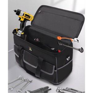 공구가방 바퀴달린 도구 소형 블랙 보관가방 바퀴 어깨끈 16인치 공구트롤리 네일
