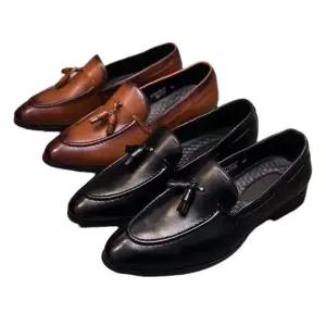 남자예식구두 블랙 캐주얼 남자면접신발 끈없는구두 신랑구두 정장화 남성로퍼 알바신발