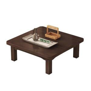 온돌상 네모난 대나무 원목 테이블 정사각형 밥상 공부 낮은 책상 창문