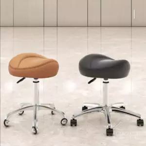 네일샵보조의자 손님의자 새들 속눈썹 안장 피부샵 높이조절 바버샵 의자 작업용 자세교정 치과