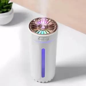 LED 차량용 가습기 자동차 USB 앰비언트 무드등 컵홀더 데스크탑 충전 공기 휴대용