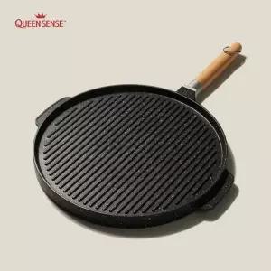 [콩심팥심]양면 코팅 캠핑용 불소수지 바비큐팬