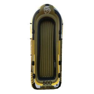 고무보트 4인용 낚시배 도선 콤비 카누 햇빛 구명보트4인선 배튜브 어선 래프팅