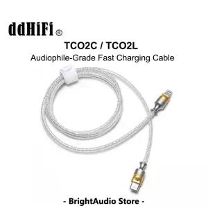 DD ddHiFi 오디오 애호가 등급 고속 충전 케이블, 고순도 OFC 도체, USB-C 65W, 라이트닝 27W, TC02L
