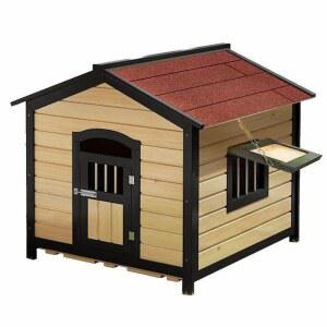 대형개집 시골 전원주택 견사 베란다 기본형 85x57x58cm 다크 중형 진돗개집