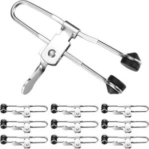 금속 가공 DIY 프로젝트를 위한 10팩 레버 액션 그리드 클램프 스테인리스 스틸 서스펜션 천장 타일 그립