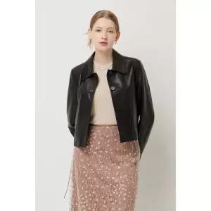 시슬리 베지터블 램스킨 크롭 자켓 SALE37561 953407