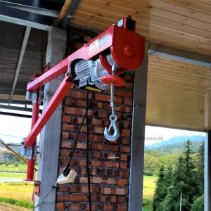 가정용 미니 소형 리프팅 크레인 자체 건축 주택 벽 회전 지지 기계 다기능 전기 호이스트 Y