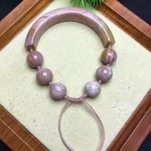 유닛 원피스 특별 수제 천연 알라산 스톤 크리스탈 힐링 디자인 반팔찌 주얼리 선물용