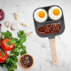 1개 8인치 논스틱 오믈렛 미니 프라이팬 계란 팬케이크 조식 요리 주방 도우미 전기