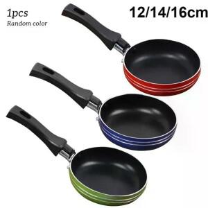 주방 조리기구 가정호환용 계란 프라이팬 랜덤 색상 12cm 14cm 16cm 미니 논스틱 스틸 냄비 소스팬