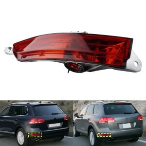 폭스바겐 호환 투아렉 7P 리어 범퍼 리플렉터 안개등 테일 라이트 레드 렌즈 우측 11-14