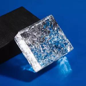 크리스탈 벽돌 블록 글라스 100x100 유리 컬러 양면 얼음결정 마감 월 투명 초백색