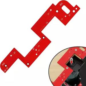 Xanadued 핸들 슬롯링 몰드 아크 홈링 보조 도구 보이지 않는 내장 템플릿 툴 목공 원형 모서리 반경 프리