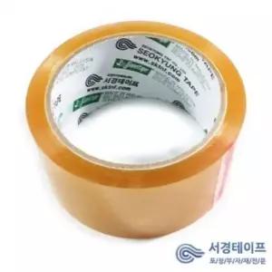 박스테이프 투명 AA50C 50개입 1박스 포장테이프