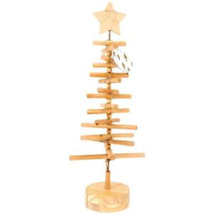 탁상 미니 발광 장식 원목 스탠드 크리스마스 트리 조명 축제 아이디어 데코 걸이