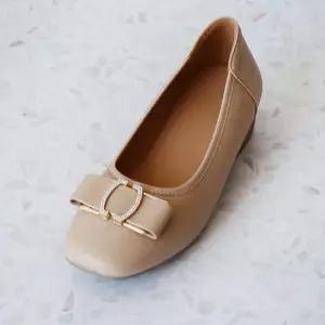 구퍼즈 컴포트 쿠션 미끄럼방지 미들 펌프스 플랫단화 4CM P-S2013