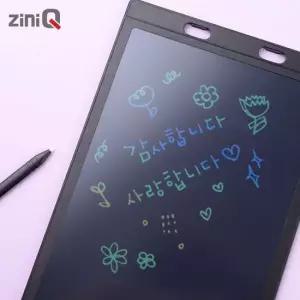 전자노트 지니큐 12인치 컬러글씨 전자보드 전자칠판 드로잉노트