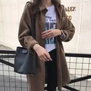 [의류] 카라형가디건 골지 골덴 롱남방 가을자켓 WS-ST02