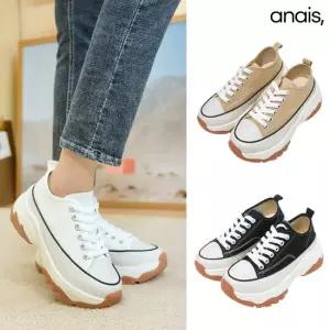 [아나이스] 캔버스 통굽 스니커즈 5cm_26S096