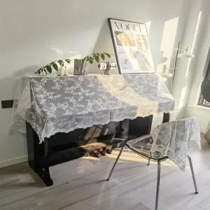 피아노 커버 유럽식 덮개 자수 프렌치 태슬 장식 유럽풍