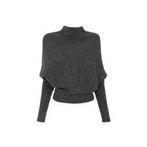 겨울 하프코트 여성 짧은 코트 가을 가오리 긴팔 케이프 니트 스웨터 admr4