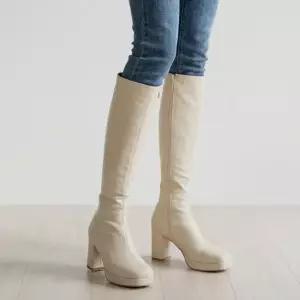 여자 가보시힐 슬림 롱부츠