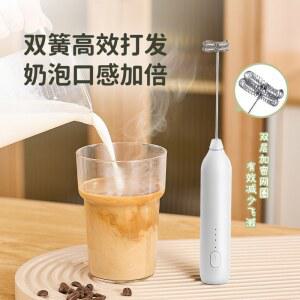 충전식 미니 핸드휘핑기 계란 우유거품기 속도 음식 변속 고성능 3단계클래식화이트 케이크