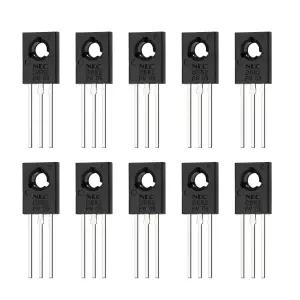 마이크로 트레이더스 10PCS NPN 트랜지스터 실리콘 파워 범용 3핀 NEC TO-126 반도체 제품 2SD882 40V 3A
