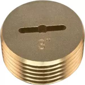 이스트만 3인치 슬롯 황동 청소 플러그 나사산이 1/4인치인 기계식 나사산 드레인 액세스 피팅 42002